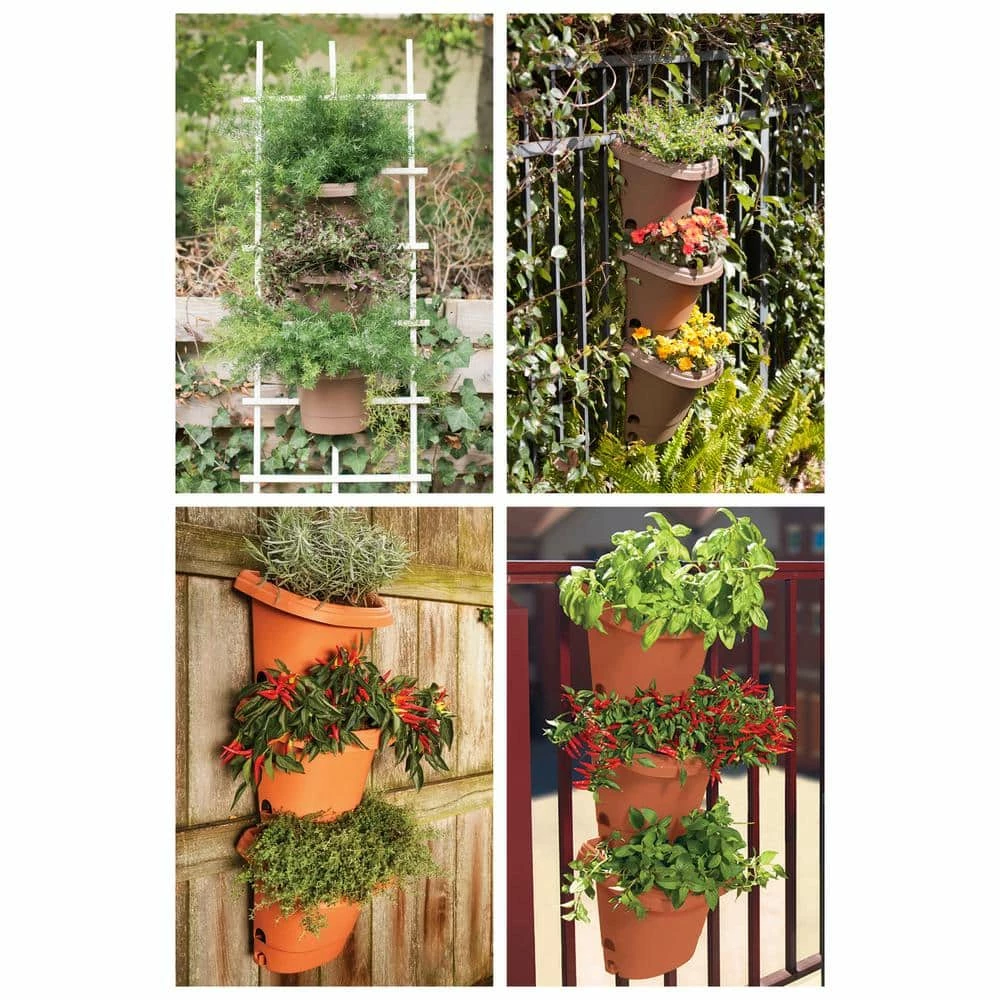 Bloem Hanging Garden Planter Kit Plastic in Black (3-Pack) 6 Bloem Hanging Garden Planter Kit Plastic in Black (3-Pack) - Image 4