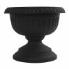 Bloem Grecian 18 in. Black Plastic Urn Planter 2 Bloem Grecian 18 in. Black Plastic Urn Planter -Litton Lane Sales Store black bloem urn planters gu18 00 64 1000