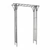 Litton Lane Black Metal Contemporary Garden Arbor 87 In. x 48 In. 1 Litton Lane Black Metal Contemporary Garden Arbor 87 In. x 48 In. -Litton Lane Sales Store black litton lane arbors 041009 64 1000