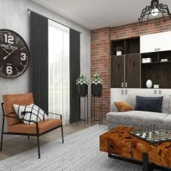 Litton Lane 42 in. H x 12 in. W Black Metal Modern Planter -Litton Lane Sales Store black litton lane plant pots 74804 fa 1000