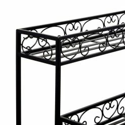 Litton Lane 30 in. x 28 in. Black Metal Industrial Specialty Indoor Plant Stand 18 Litton Lane 30 in. x 28 in. Black Metal Industrial Specialty Indoor Plant Stand -Litton Lane Sales Store black litton lane plant stands 040292 1f 1000