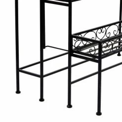 Litton Lane 30 in. x 28 in. Black Metal Industrial Specialty Indoor Plant Stand 15 Litton Lane 30 in. x 28 in. Black Metal Industrial Specialty Indoor Plant Stand -Litton Lane Sales Store black litton lane plant stands 040292 77 1000