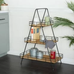 Litton Lane 40 in. Brown Triangle Wood Plantstand with 3-Tiers 17 Litton Lane 40 in. Brown Triangle Wood Plantstand with 3-Tiers -Litton Lane Sales Store black litton lane plant stands 041047 31 1000