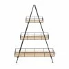 Litton Lane 40 in. Brown Triangle Wood Plantstand with 3-Tiers -Litton Lane Sales Store black litton lane plant stands 041047 64 1000