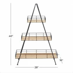 Litton Lane 40 in. Brown Triangle Wood Plantstand with 3-Tiers 16 Litton Lane 40 in. Brown Triangle Wood Plantstand with 3-Tiers -Litton Lane Sales Store black litton lane plant stands 041047 76 1000