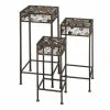 Litton Lane 28 in. Black Square Metal Jeweled Plantstand with 3-Tiers 2 Litton Lane 28 in. Black Square Metal Jeweled Plantstand with 3-Tiers -Litton Lane Sales Store black litton lane plant stands 61531 64 1000