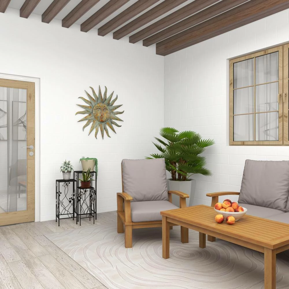 Litton Lane 28 in. x 11 in. Black Metal Traditional Plantstand (Set of 3) 13 Litton Lane 28 in. x 11 in. Black Metal Traditional Plantstand (Set of 3) - Image 11