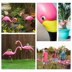 Bloem Pink Flamingo (2-Pack) -Litton Lane Sales Store bloem garden statues g2 40 1000