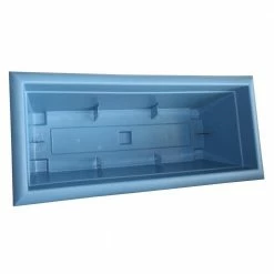 Bloem Dayton 27 in. Plastic Large Window Deck Box Planter, Blue 13 Bloem Dayton 27 in. Plastic Large Window Deck Box Planter, Blue -Litton Lane Sales Store blue bloem window boxes daydb2771 4f 1000