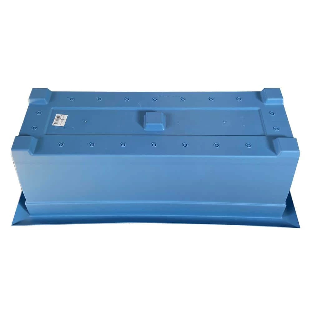 Bloem Dayton 27 in. Plastic Large Window Deck Box Planter, Blue 7 Bloem Dayton 27 in. Plastic Large Window Deck Box Planter, Blue - Image 5