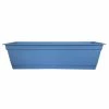 Bloem Dayton 24 in. Plastic Window Box Planter, Blue 2 Bloem Dayton 24 in. Plastic Window Box Planter, Blue -Litton Lane Sales Store blue bloem window boxes daywb2471l 64 1000