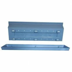 Bloem Dayton 24 in. Plastic Window Box Planter, Blue -Litton Lane Sales Store blue bloem window boxes daywb2471l c3 1000