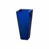 Emissary 24 in. Tall Blue Ceramic Square Planter -Litton Lane Sales Store blue emissary plant pots 12757bl 1 64 1000