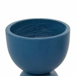 Litton Lane 15 in. x 12 in. Blue MGO Modern Planter ( Set of 2 ) 13 Litton Lane 15 in. x 12 in. Blue MGO Modern Planter ( Set of 2 ) -Litton Lane Sales Store blue litton lane plant pots 042660 c3 1000