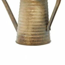 Litton Lane 9 in. H x 15 in. W Brass Metal Farmhouse Plantstand -Litton Lane Sales Store brass litton lane plant pots 29341 44 1000