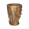 Litton Lane 10 in. x 14 in. Bronze Polystone Traditional Planter -Litton Lane Sales Store bronze litton lane plant pots 041138 64 1000