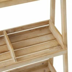 Litton Lane 32 in. Brown Rectangle Wood Plantstand with 3-Tiers -Litton Lane Sales Store brown litton lane plant stands 040420 44 1000