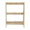 Litton Lane 32 in. Brown Rectangle Wood Plantstand with 3-Tiers 2 Litton Lane 32 in. Brown Rectangle Wood Plantstand with 3-Tiers -Litton Lane Sales Store brown litton lane plant stands 040420 66 1000