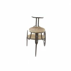 Litton Lane 19 in. Brown Round Metal Bicycle Plantstand with 2-Tiers -Litton Lane Sales Store brown litton lane plant stands 66555 1f 1000