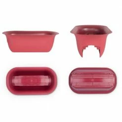 Bloem Modica 26 in. Casper White Plastic Deck Rail Planter -Litton Lane Sales Store casper white bloem railing planters mr2409 4f 1000