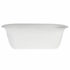 Bloem Modica 26 in. Casper White Plastic Deck Rail Planter