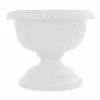 Bloem Grecian 12 in. Casper White Plastic Urn Planter 2 Bloem Grecian 12 in. Casper White Plastic Urn Planter -Litton Lane Sales Store casper white bloem urn planters gu12 09 64 1000