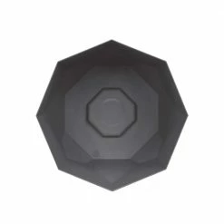 Bloem 10 in. Charcoal Gray Tuxton Modern Hexagon Resin Planter -Litton Lane Sales Store charcoal gray bloem plant pots txt10908 a0 1000