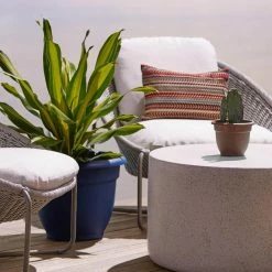 Bloem Ariana 21.5 in. Chocolate Brown Plastic Self-Watering Planter -Litton Lane Sales Store chocolate bloem plant pots 20 56320ch 31 1000