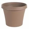 Bloem Terra 20 in. Chocolate Plastic Planter -Litton Lane Sales Store chocolate bloem plant pots 450205 1001 64 1000