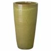 Emissary 36 in. Tall Round Citron Ceramic Planter -Litton Lane Sales Store citron emissary plant pots 12132ct 2 64 1000