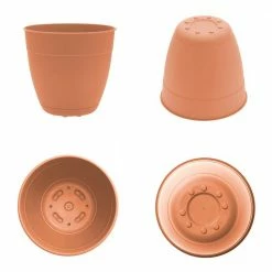 Bloem 12 in. Dayton Resin Planter Coral Sand -Litton Lane Sales Store coral sand bloem plant pots day1221 40 1000
