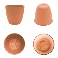 Bloem 16 in. Dayton Resin Planter Coral Sand -Litton Lane Sales Store coral sand bloem plant pots day1621 40 1000