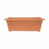 Bloem 27 in. Dayton Resin Large Window Deck Box Planter Coral Sand -Litton Lane Sales Store coral sand bloem plant pots daydb2721 64 1000