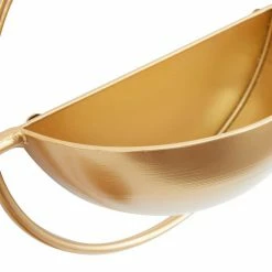 Litton Lane 15 in. x 15 in. Gold Iron Contemporary Planter (Set of 3) -Litton Lane Sales Store gold litton lane plant pots 040093 fa 1000