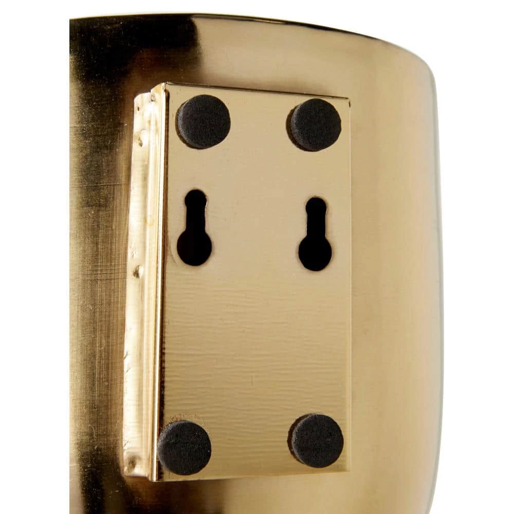 Litton Lane 9 in. x 9 in. Gold Metal Contemporary Planter (Set of 3) 5 Litton Lane 9 in. x 9 in. Gold Metal Contemporary Planter (Set of 3) - Image 3