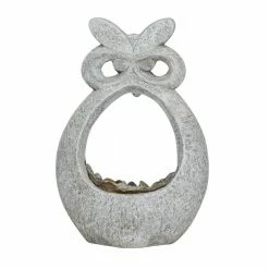 Litton Lane 20 in. x 14 in. Gray Fiberglass Traditional Planter -Litton Lane Sales Store gray litton lane plant pots 042588 66 1000