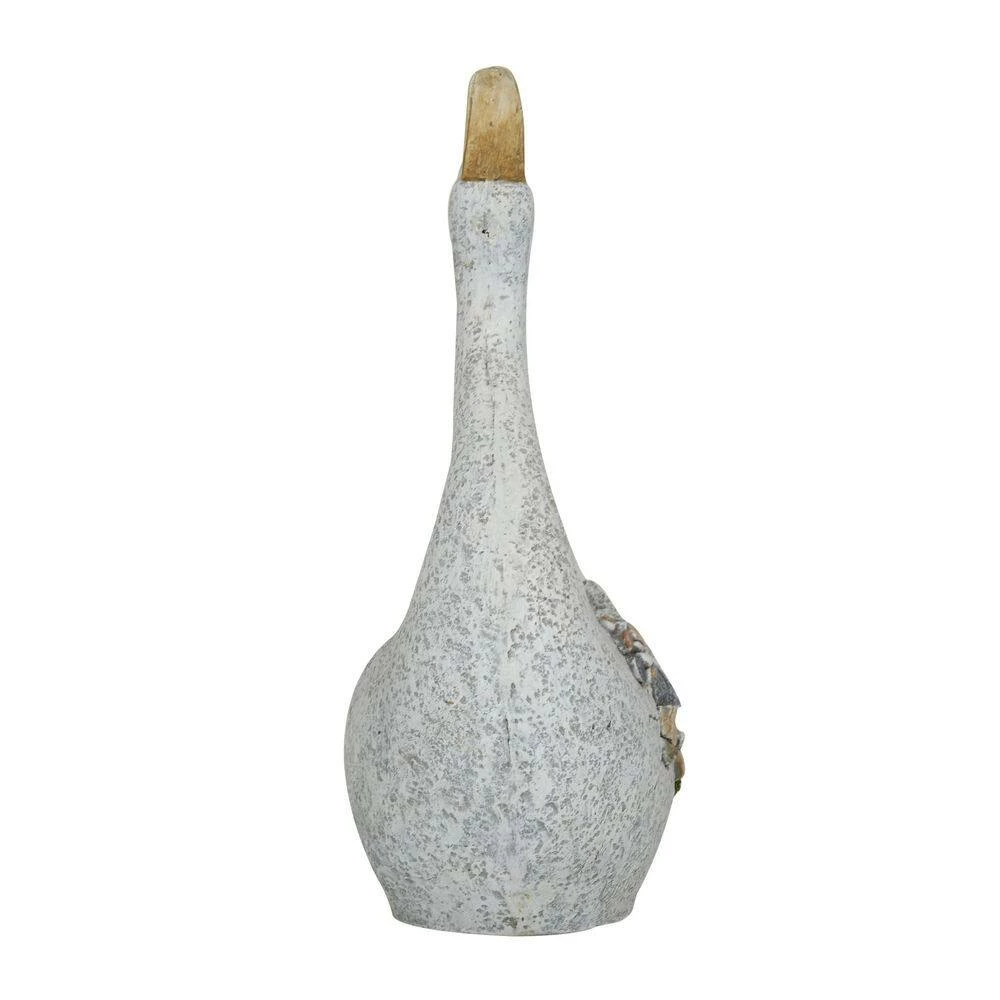 Litton Lane 18 in. x 13 in. Gray Fiberglass Traditional Planter 5 Litton Lane 18 in. x 13 in. Gray Fiberglass Traditional Planter - Image 3