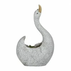 Litton Lane 18 in. x 13 in. Gray Fiberglass Traditional Planter 17 Litton Lane 18 in. x 13 in. Gray Fiberglass Traditional Planter -Litton Lane Sales Store gray litton lane plant pots 042627 66 1000