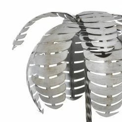 Litton Lane 55 in. H x 16 in. W Grey Contemporary Metal Planter -Litton Lane Sales Store grey litton lane plant pots 041206 44 1000