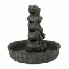 Litton Lane Green Resin Rustic Indoor and Outdoor Fountain -Litton Lane Sales Store litton lane freestanding fountains 040288 64 1000