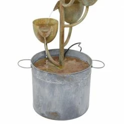 Litton Lane Copper Metal Rustic Indoor and Outdoor Fountain -Litton Lane Sales Store litton lane freestanding fountains 040836 1d 1000