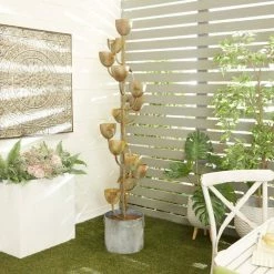 Litton Lane Copper Metal Rustic Indoor and Outdoor Fountain -Litton Lane Sales Store litton lane freestanding fountains 040836 31 1000