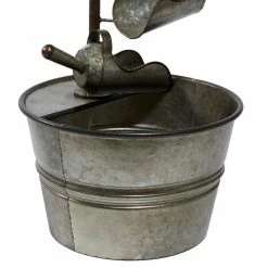 Litton Lane Gray Metal Farmhouse Indoor and Outdoor Fountain -Litton Lane Sales Store litton lane freestanding fountains 70552 fa 1000