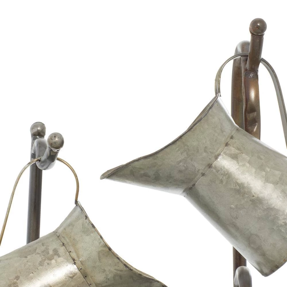 Litton Lane Gray Metal Farmhouse Indoor and Outdoor Fountain 7 Litton Lane Gray Metal Farmhouse Indoor and Outdoor Fountain - Image 5