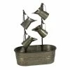 Litton Lane Gray Metal Farmhouse Indoor and Outdoor Fountain -Litton Lane Sales Store litton lane freestanding fountains 70553 64 1000