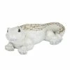 Litton Lane 6 in. White Polystone Farmhouse Lizard Garden Sculpture -Litton Lane Sales Store litton lane garden statues 040046 64 1000