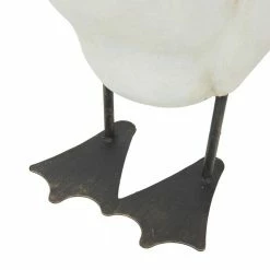 Litton Lane 25 in. White Polystone French Country Bird Garden Sculpture -Litton Lane Sales Store litton lane garden statues 040058 44 1000