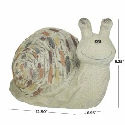 Litton Lane 8 in. Grey Polystone Farmhouse Garden Sculpture -Litton Lane Sales Store litton lane garden statues 040059 76 1000