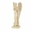Litton Lane 34 in. Cream Magnesium Oxide Country Cottage Angel Garden Sculpture -Litton Lane Sales Store litton lane garden statues 040139 64 1000