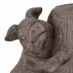 Litton Lane Brown Modern farmhouse Pig Garden Sculpture, 16 in. x 10 in. x 16 in. -Litton Lane Sales Store litton lane garden statues 040276 44 1000